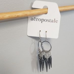 Aeropostale Spiked Hoop Earrings